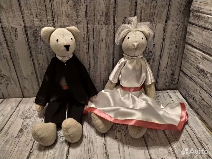 Игрушка Жених и Невеста Кролики (Зайчики) и Мишки