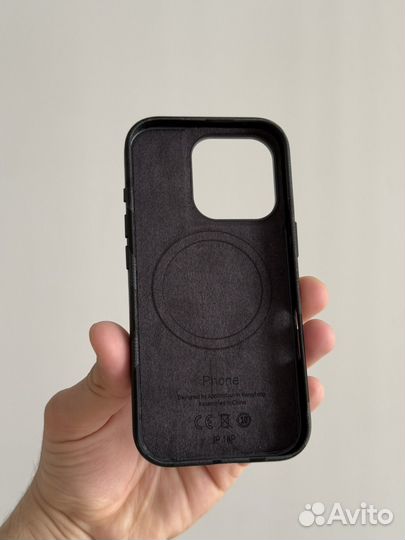 Чехол на iPhone 16 Pro/ 16 Pro Max кожаный MagSafe