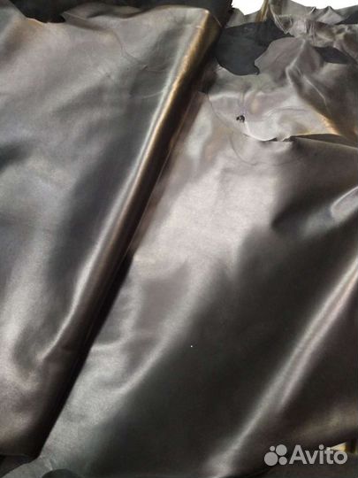 Кожа натуральная черная