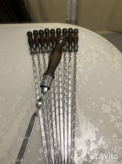 Шампура с деревянной ручкой