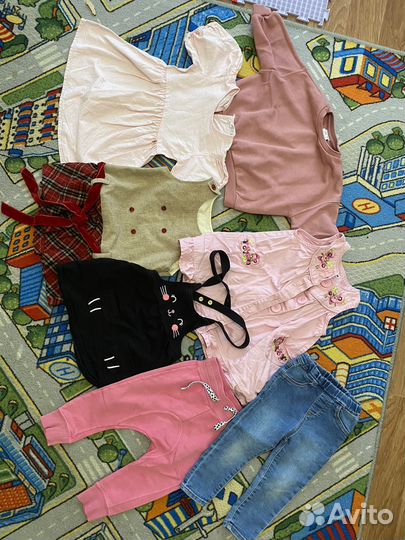 Вещи пакетом для девочки 86 92 zara hm