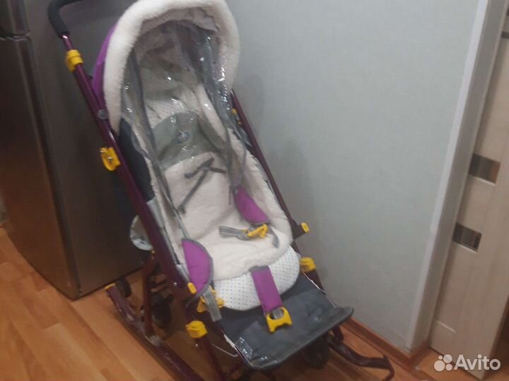 Детские санки с колесами