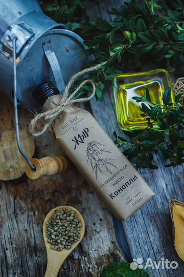 Конопляное масло холодного отжима