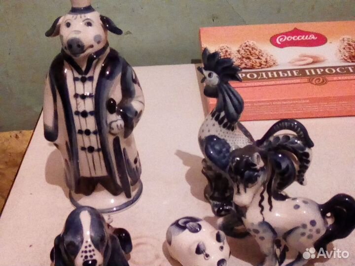 Изделия Гжель,Дымковская, Каргопольская игрушка