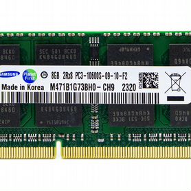 Новые sodimm DDR3 8GB PC3-10600S 1333 Samsung