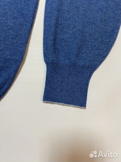 Поло Brunello Cucinelli голубое