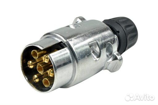 Вилка прицепа 7 контактов 12 Вольт корпус силумин