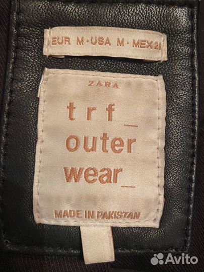 Кожаная куртка косуха zara