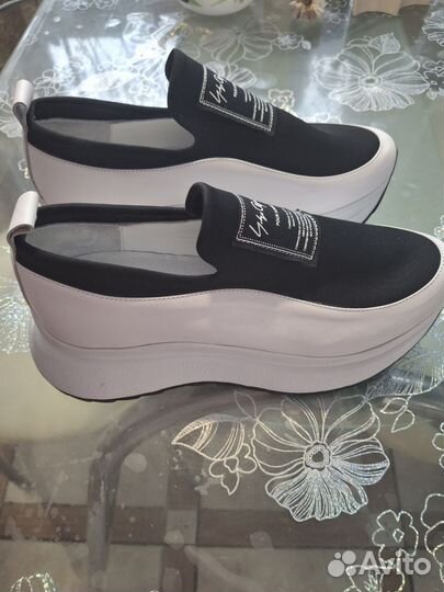 Слипоны женские 38 размер натуральная кожа