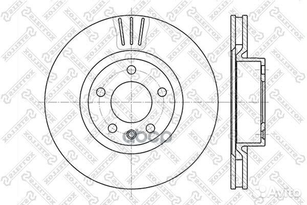 6020-3622V-SX диск тормозной передний Opel Ome