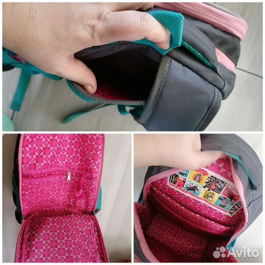 Рюкзак ранец школьный Grizzly с ортопедич. спинкой