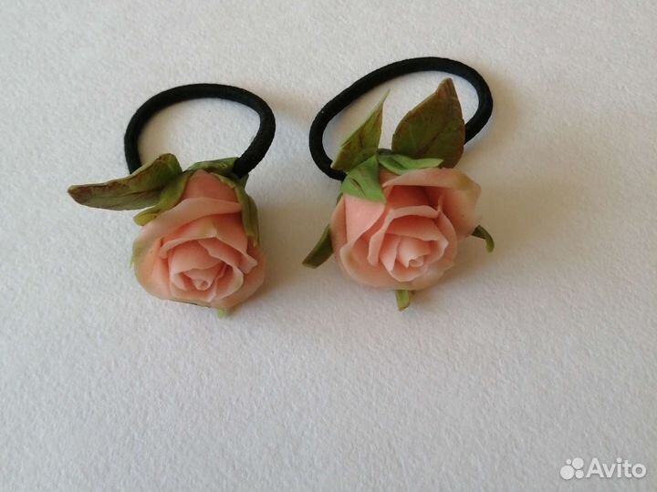 Резинка для волос из полимерной глины