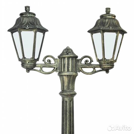 Столб пластик уличный 2 лампы