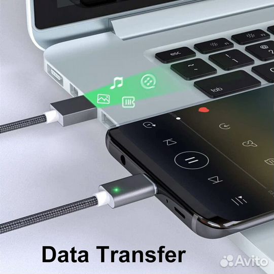 Магнитный провод для зарядки смартфонов 1/2 метра