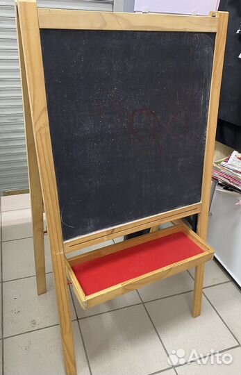 Доска для рисования мел+маркер двусторонняя Икея