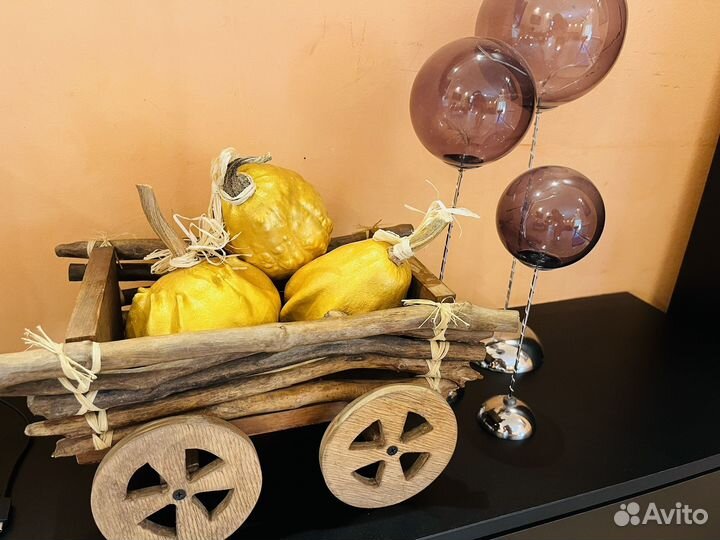 Телега интерьерная