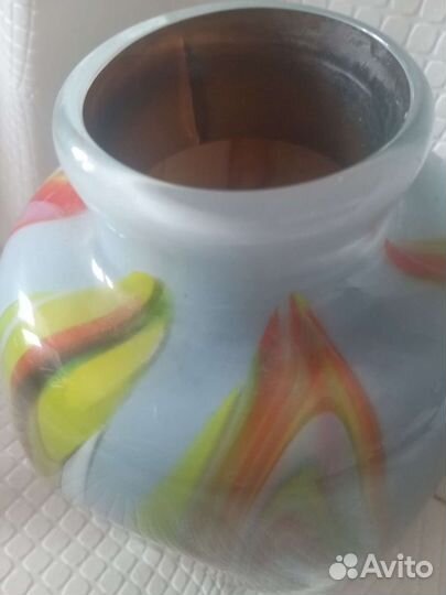 Ваза цветное стекло СССР