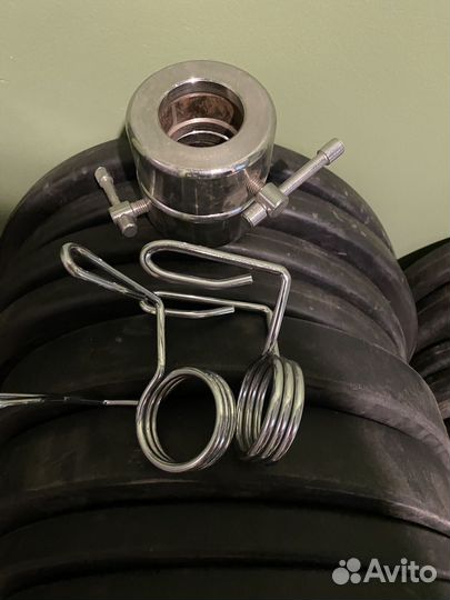 Гриф олимпийский 20 кг, диск бампер/кауч,вес 135кг