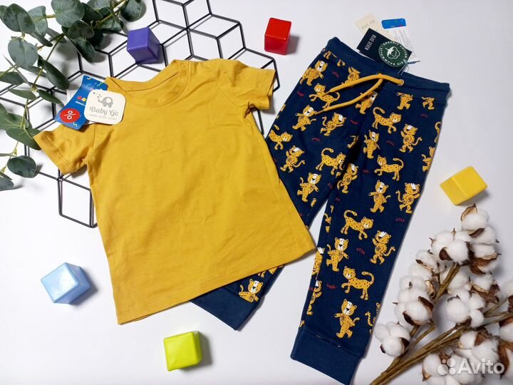 Новый комплект футболка штаны 92р