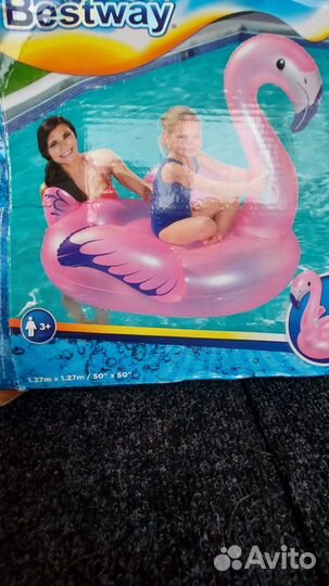 Надувной плот фламинго