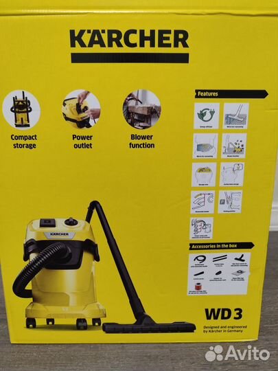 Karcher wd 3 p v-17/4/20 новый