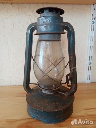 Старинная керосиновая лампа, летучая мышь. Лот 3