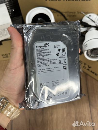 Комплект видеонаблюдения 2 камеры с жестким диском