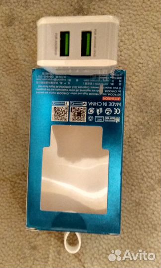 Новое зарядное устройство Joyroom два USB порта