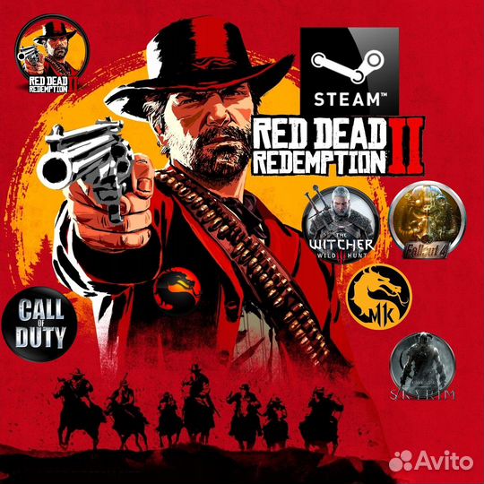 RDR 2 и др. игры steam (стим)