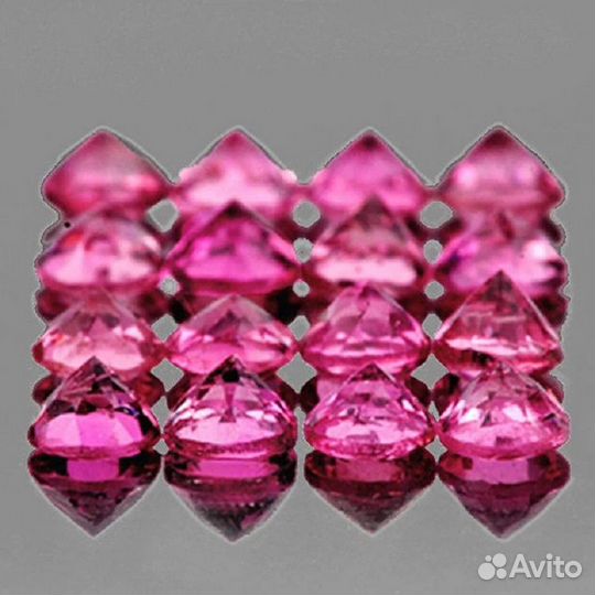 Турмалин натуральный 0,97Ct 2,5мм 16шт VVS Мозамби