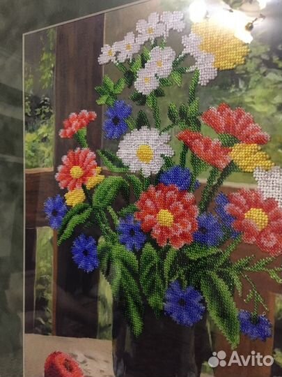 Большая Картина вышитая бисером