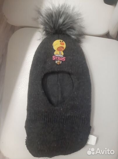 Шапка шлем на мальчика зимний