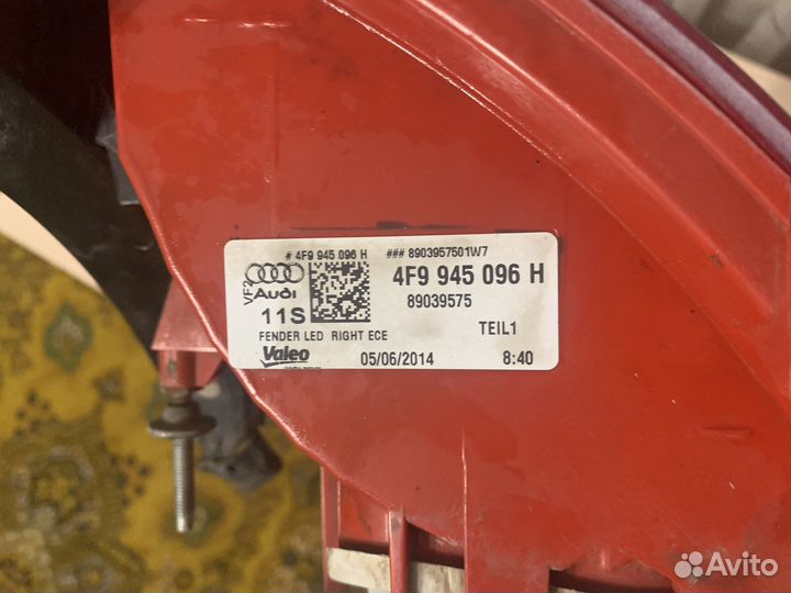 Задний фонарь правый audi a6 c6 avant 4f9945096h