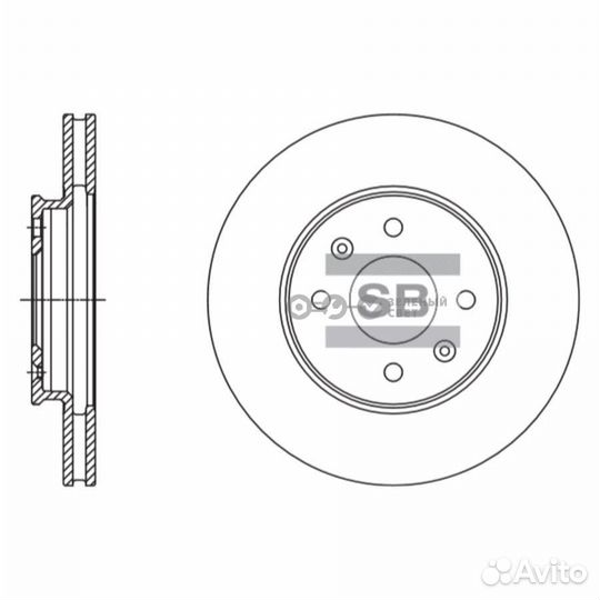 Sangsin brake SD1110 Диск тормозной передний hyund