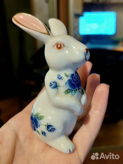 Кролик Гжель Фарфор Фигурка