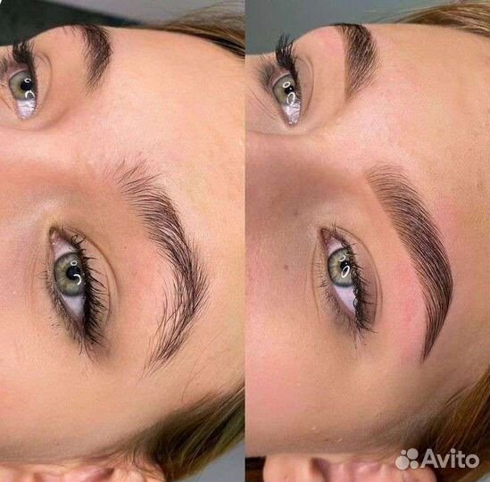 Коррекция и окрашивание бровей