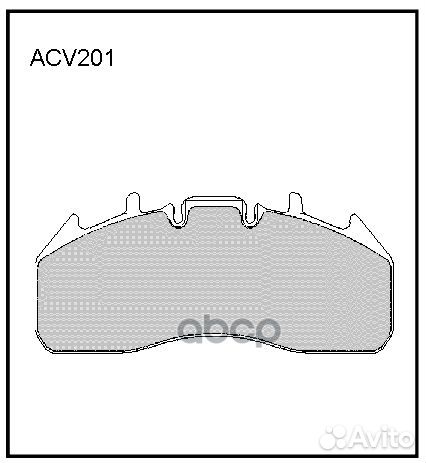 Колодки тормозные дисковые WVA (29218) HCV ACV2