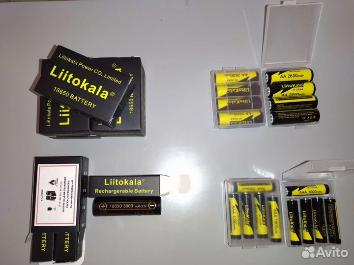 Аккумулятор 18650 Liitokala 3500/AA-2600/AAA-1000