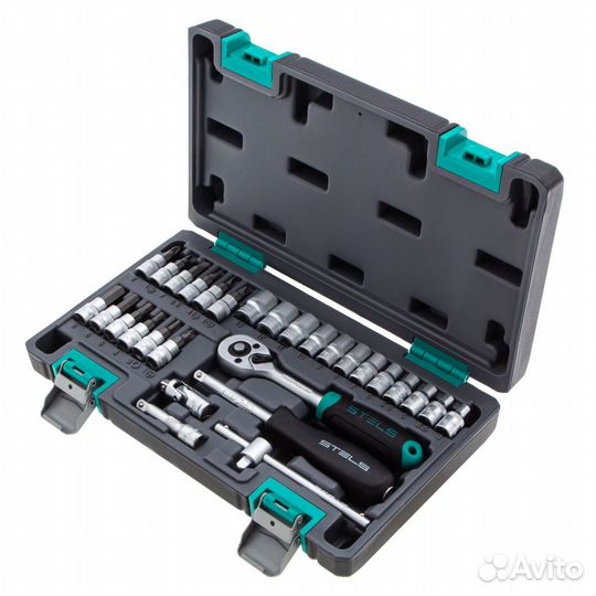 Набор инструментов, 1/4, CrV, пластиковый кейс, 29