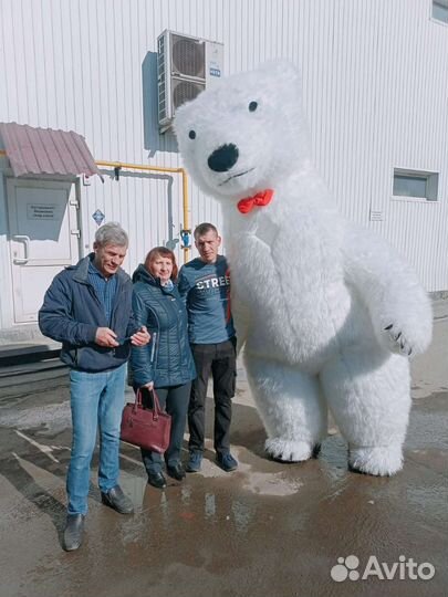 Белый мишка поздравление 3 метра