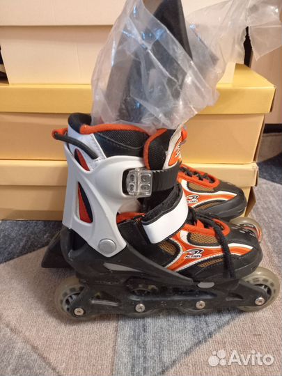 Ледовые/Роликовые раздвижные коньки 2 в 1