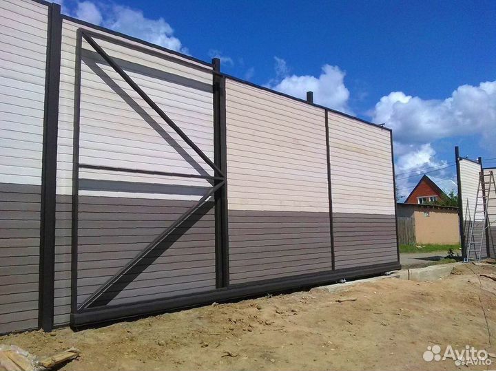 Откатные ворота с автоматикой