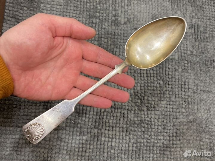 Ложка Финляндия альпака 25 см надпись