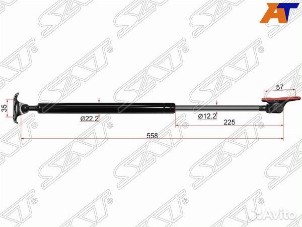 Амортизатор крышки багажника toyota carina E