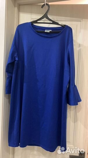 Платье синее размер 60