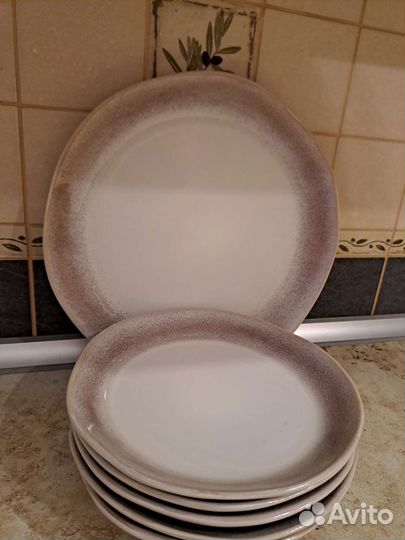 Набор 5 тарелок 21см.и блюдо 28 см