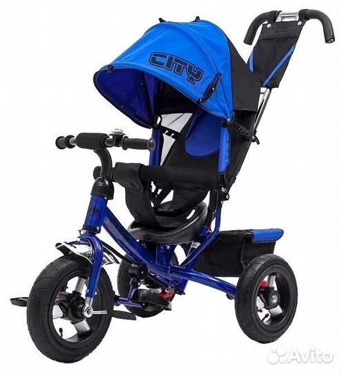 Трехколесный велосипед с ручкой city