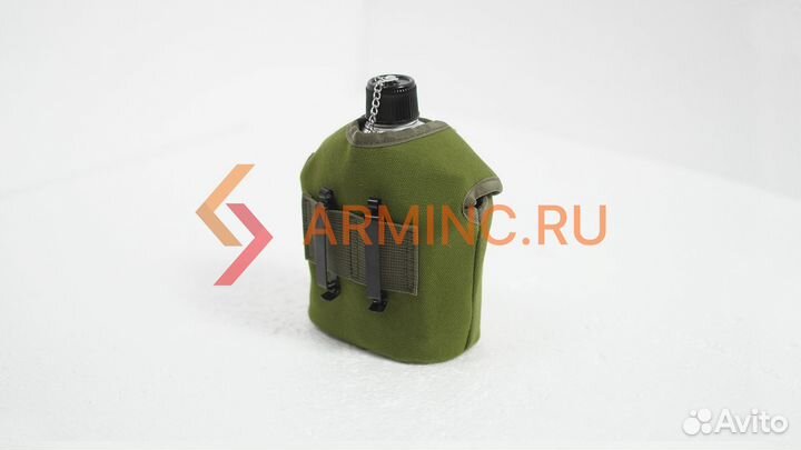 Армейская фляга с котелком в чехле алюминий
