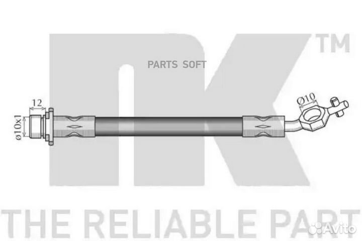 NK 854556 Шланг тормозной Toyota Avensis 97-00