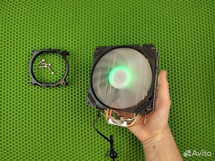 Кулер башня 4 трубки с подсветкой 150w 2011